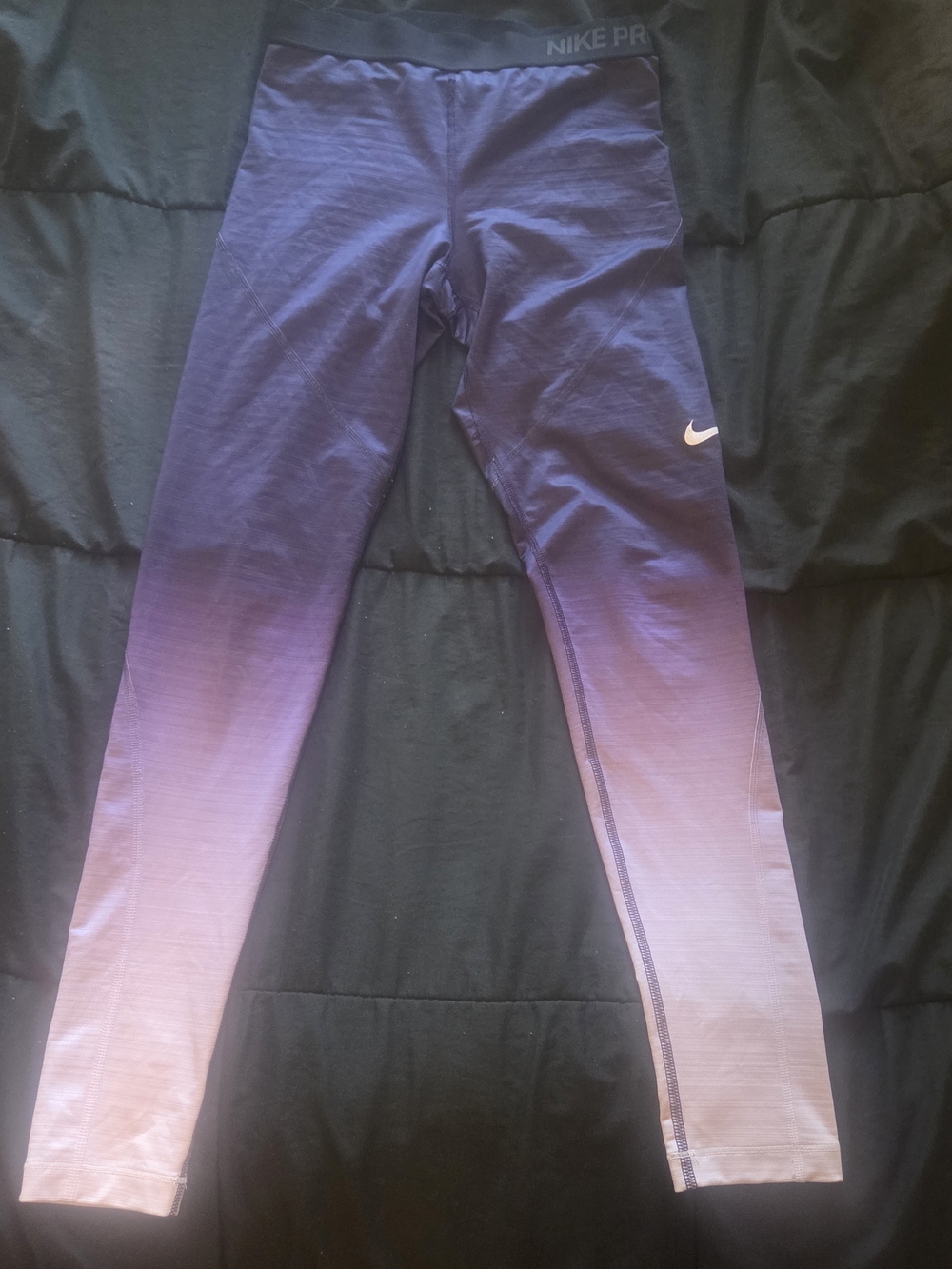 Nike Pro Purple Ombre Therma Fit Training Leggings